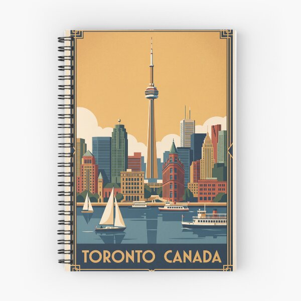 Item preview, Toronto Ontario Vintage Travel Poster designed and sold by Bomax121.
