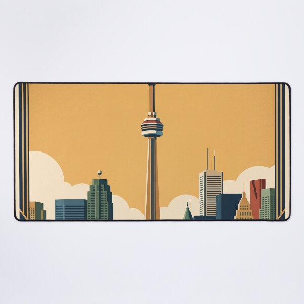 Item preview, Toronto Ontario Vintage Travel Poster designed and sold by Bomax121.