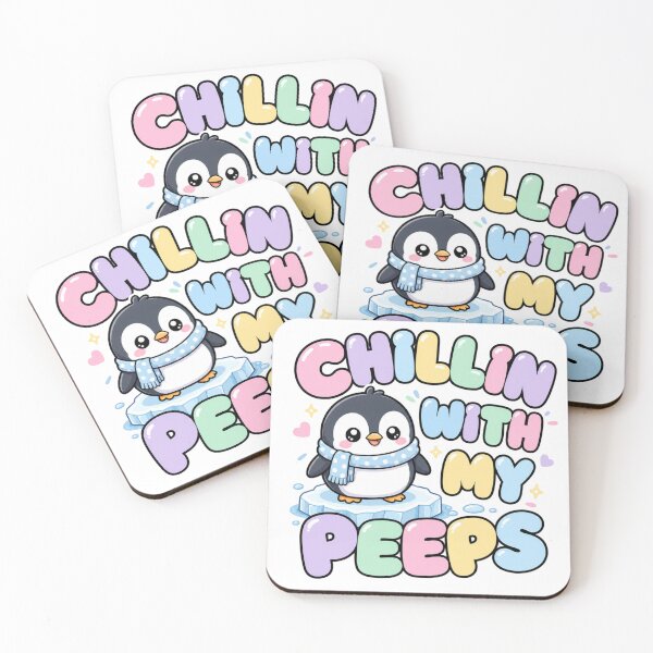 Item preview, Chillin With My Peeps Cute Kawaii Penguin designed and sold by BoosterShop.