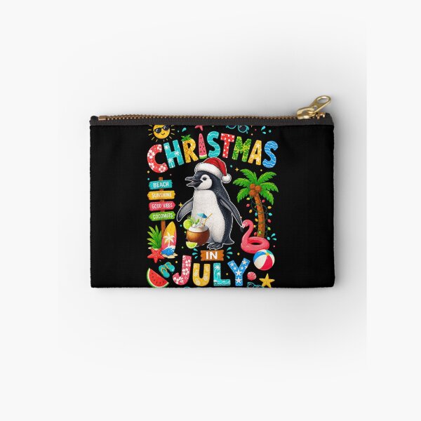 Item preview, Christmas In July Cute Penguin Santa Hat Tropical Summer Beach designed and sold by CenaPrincoto.