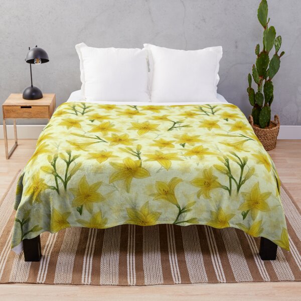 Item preview, Yellow lilies, garden, summer mood, nature pattern, flowers designed and sold by ArtbySvetik.