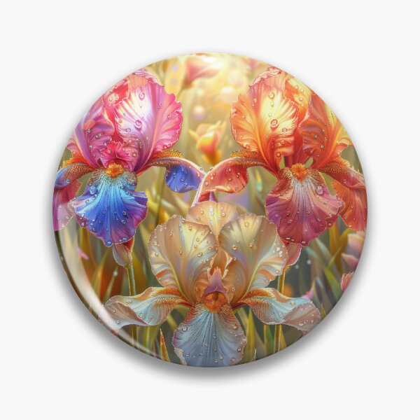 Item preview, Iris Flowers Field with Rain Drops designed and sold by MargaretWiktor.