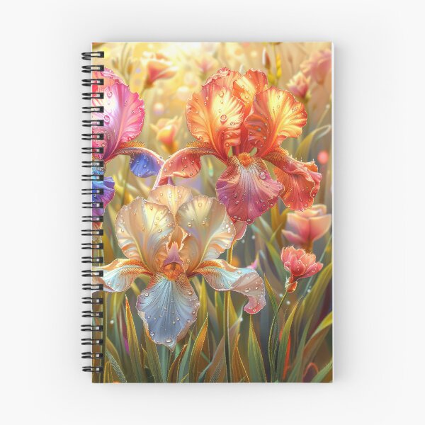 Item preview, Iris Flowers Field with Rain Drops designed and sold by MargaretWiktor.