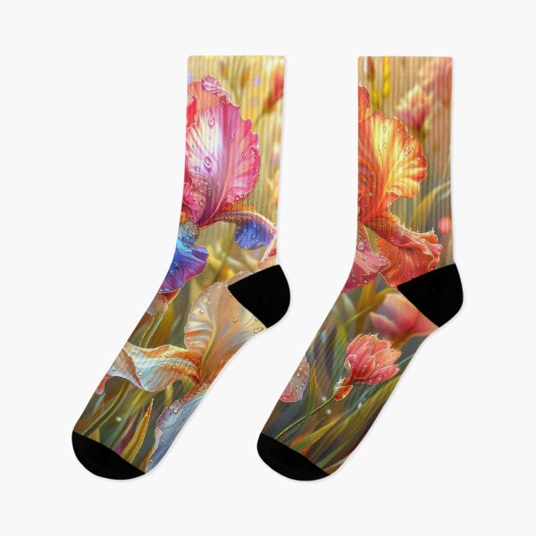 Item preview, Iris Flowers Field with Rain Drops designed and sold by MargaretWiktor.