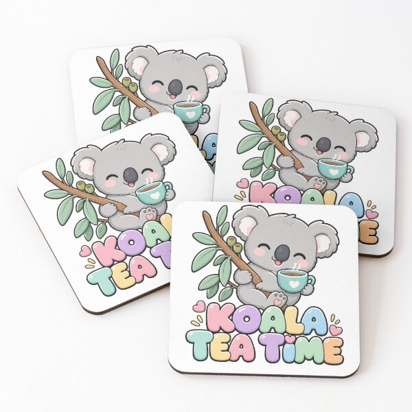 Item preview, Koala Tea Time Sweet Kawaii Koala with tea designed and sold by BoosterShop.