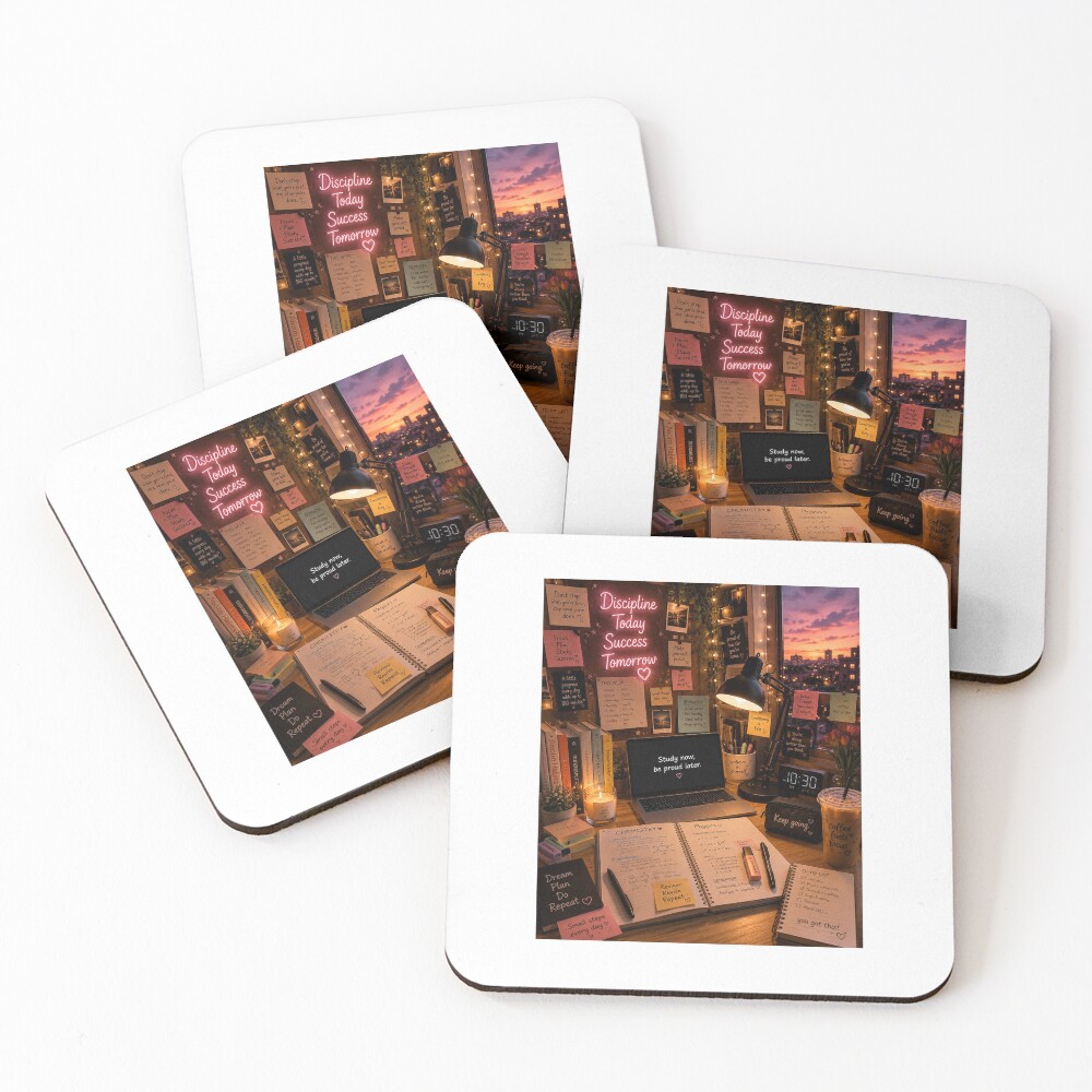 Item preview, Coasters (Set of 4) designed and sold by YogiCodeLab.