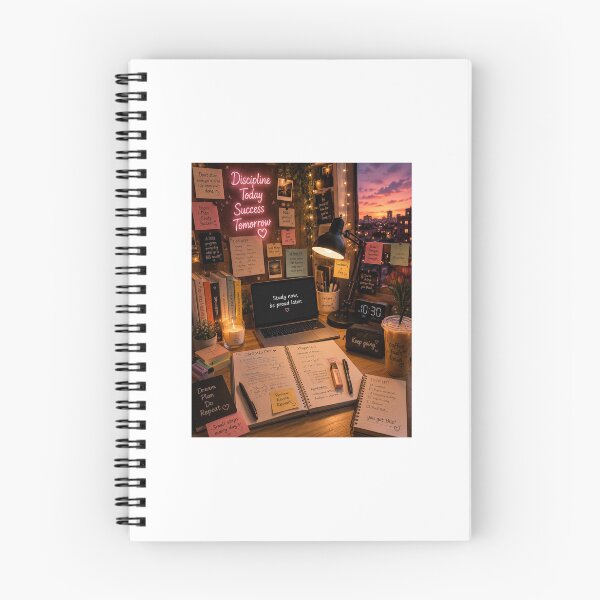 Item preview, Discipline Today Success Tomorrow Study Motivation designed and sold by YogiCodeLab.