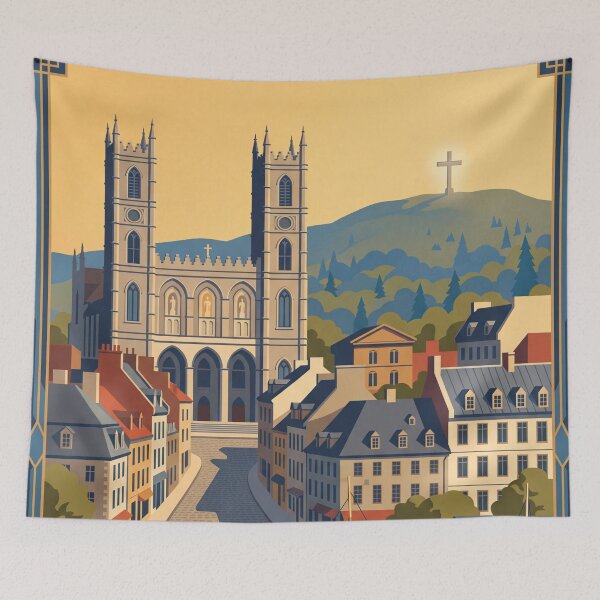 Artikelvorschau, Vintage-Reiseposter von Montreal, Quebec entworfen und verkauft von Bomax121.