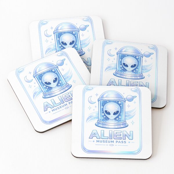 Item preview, Opal Alien Museum Pass Aliencore Graphic designed and sold by TheRealTaria.