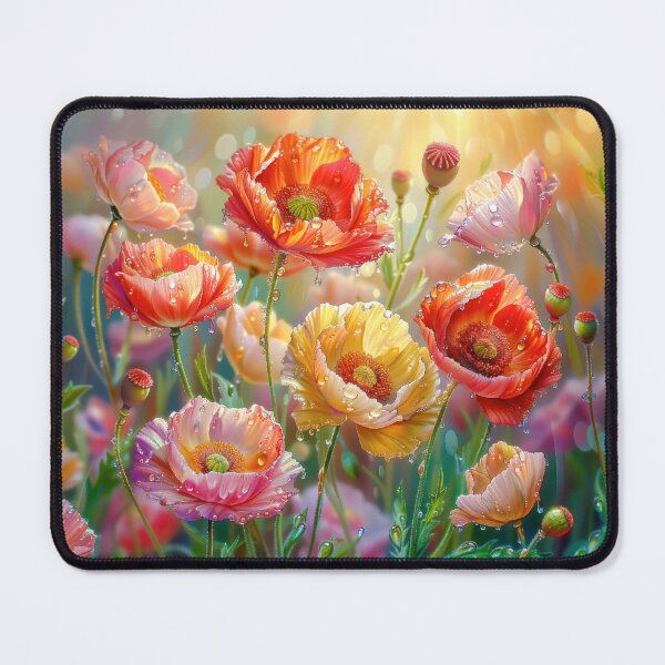 Item preview, Poppy Field with Rain Drops designed and sold by MargaretWiktor.