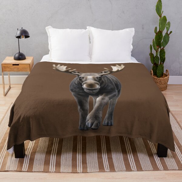 Item preview, Moose Approaching Wildlife Portrait designed and sold by BROHLine Studio.
