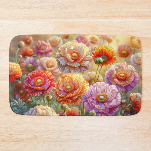 Item preview, Sunlit Poppy Field with Morning Dew designed and sold by MargaretWiktor.