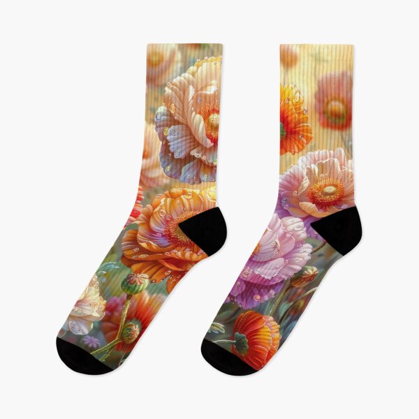 Item preview, Sunlit Poppy Field with Morning Dew designed and sold by MargaretWiktor.