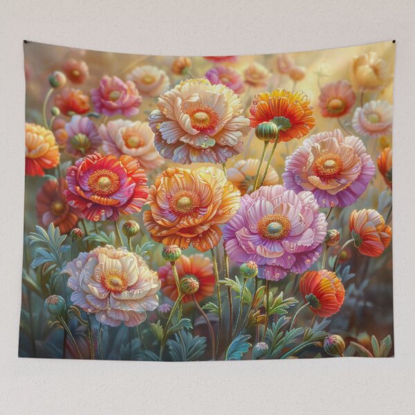 Item preview, Sunlit Poppy Field with Morning Dew designed and sold by MargaretWiktor.