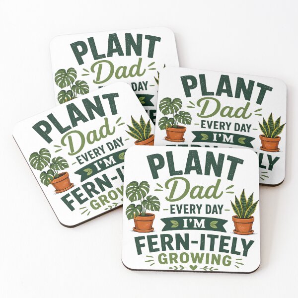 Item preview, Plant Dad Fern-itely Growing Pun designed and sold by Drift Pattern Studio.