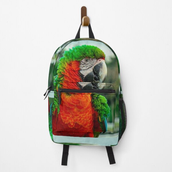 Item preview, Colorful Macaw Parrot Portrait in Green and Orange designed and sold by Jomsunshine.