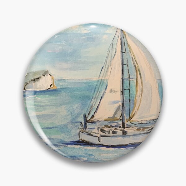 Item preview, Sailing by the Coastal Cliffs designed and sold by hopenoli_art.