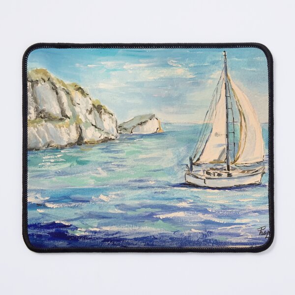 Item preview, Sailing by the Coastal Cliffs designed and sold by hopenoli_art.