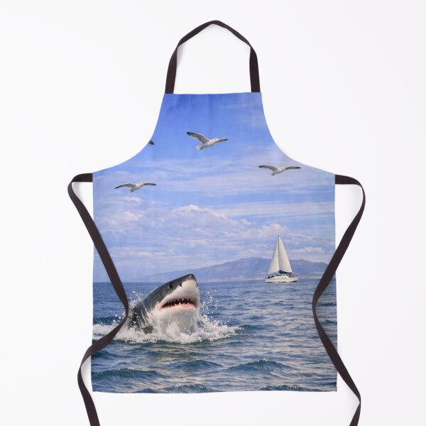 Item preview, Shark and Sea Gulls designed and sold by WJ Cozy Creations.