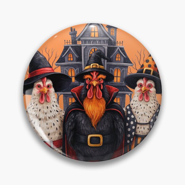 Item preview, Spooky Halloween Chickens Witch Vampire Costumes Art designed and sold by Outlet Raloel.