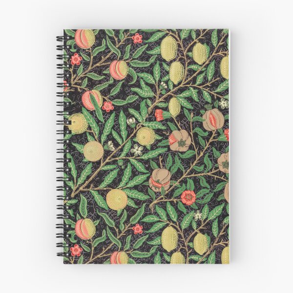 Item preview, Vintage William Morris Dark Botanical Fruit Pattern designed and sold by FaizArtShop.