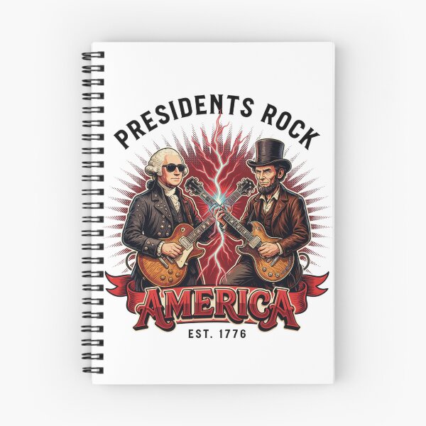 Item preview, Presidents Rock Washington Lincoln Guitar America 250 Years v24 designed and sold by DarylWelsh2024.
