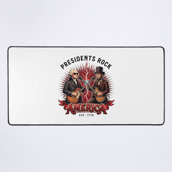 Item preview, Presidents Rock Washington Lincoln Guitar America 250 Years v24 designed and sold by DarylWelsh2024.