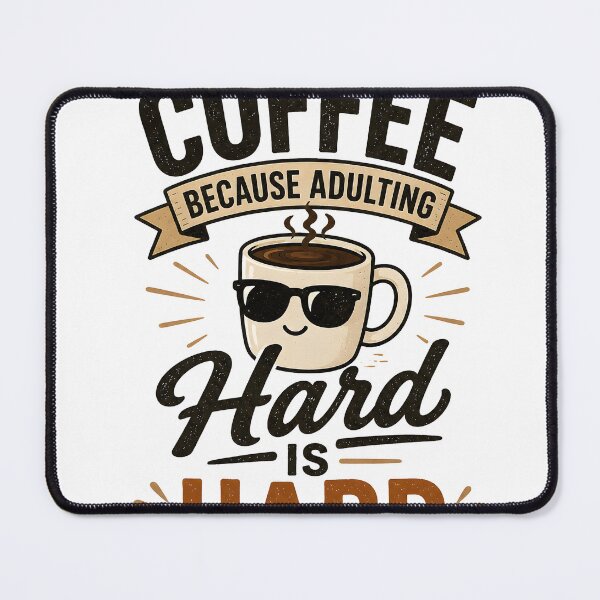 Item preview, Coffee Because Adulting Is Hard designed and sold by Drift Pattern Studio.