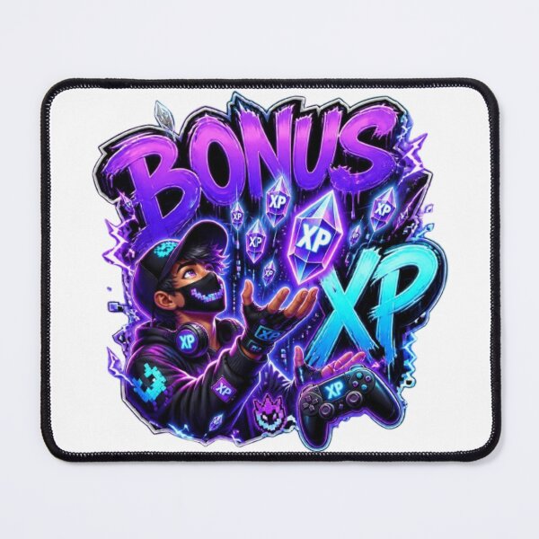 Item preview, BONUS XP Gaming Sticker | Neon Gamer Graffiti Esports Design designed and sold by Stylestickers55.