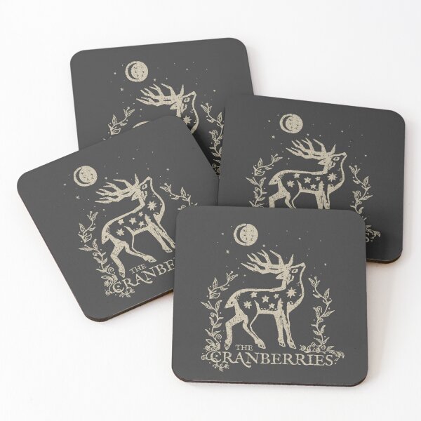 Item preview, The Cranberries Mystical Celestial Stag Vintage Folk Art designed and sold by Miaou Studio.