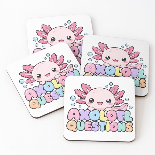 Item preview, Axolotl Questions Cute Kawaii Axolotl designed and sold by BoosterShop.