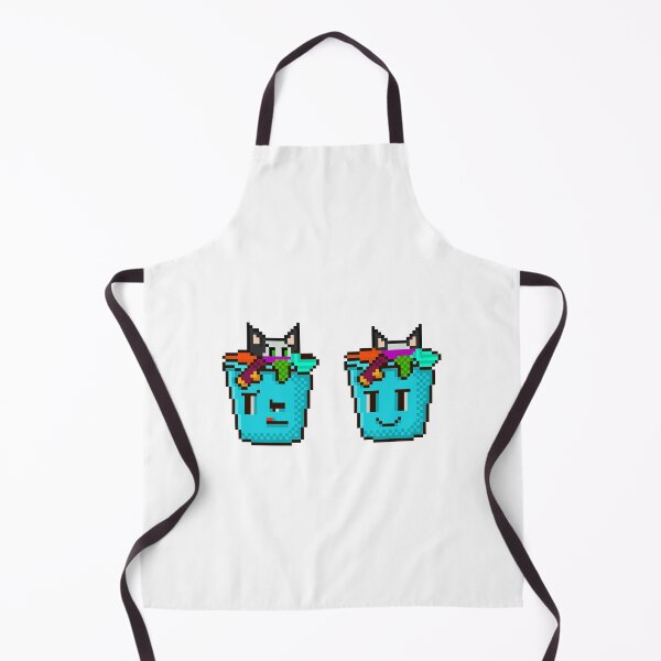 Item preview, Cute Cat Hiding in Laundry Basket Pixel Art designed and sold by RetroRlx.