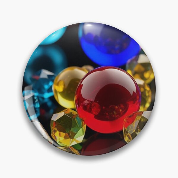 Item preview, Colorful Glass Marbles Crystal Gems 3D Abstract Art designed and sold by Xenovita.