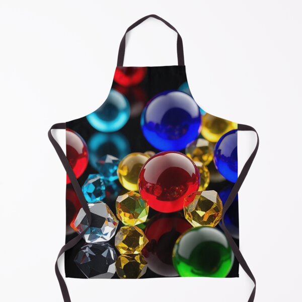 Item preview, Colorful Glass Marbles Crystal Gems 3D Abstract Art designed and sold by Xenovita.