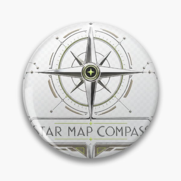 Item preview, Chrome Neo Deco Star Map Compass Aliencore Graphic designed and sold by TheRealTaria.