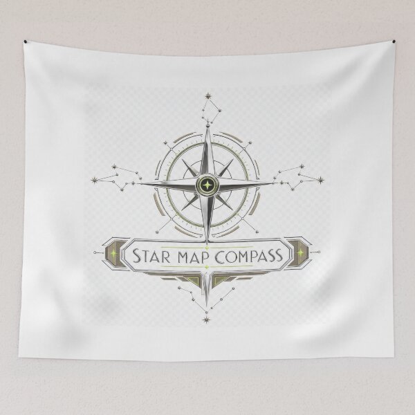 Item preview, Chrome Neo Deco Star Map Compass Aliencore Graphic designed and sold by TheRealTaria.