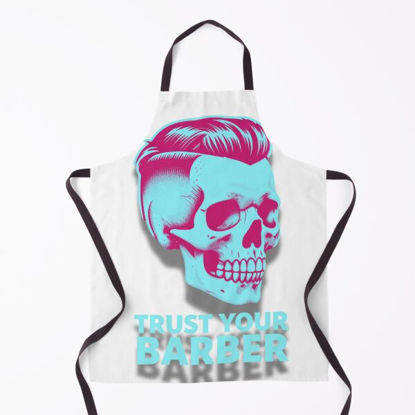 Item preview, Trust Your Barber Teal Cyan Skull Pop Art designed and sold by Barber MD Culture.