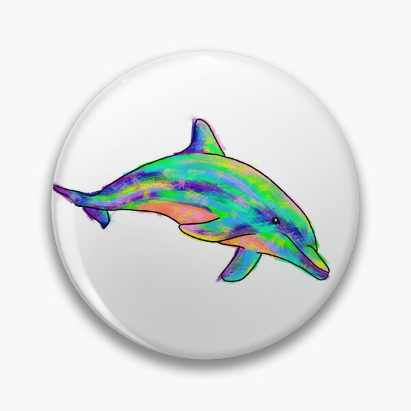 Item preview, Dolphin, Vibrant watercolour, Animal Collection designed and sold by DoodlingMissy.