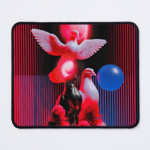 Item preview, Surreal Pigeon Trinity With Cosmic Orbs designed and sold by bubblegoth.