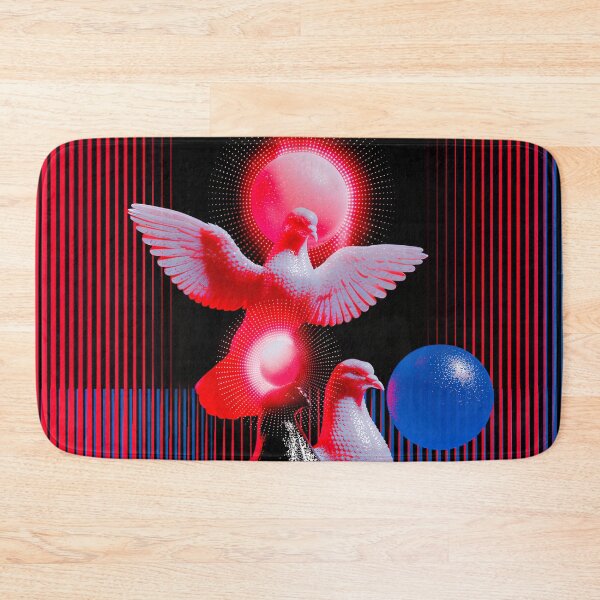 Item preview, Surreal Pigeon Trinity With Cosmic Orbs designed and sold by bubblegoth.