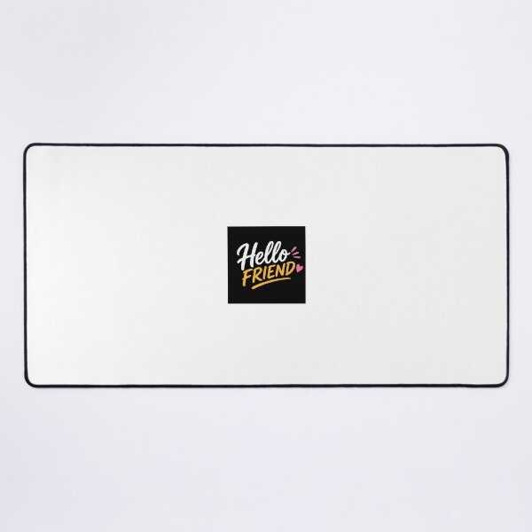 Item preview, Hello Friend Cute Typography Heart Art designed and sold by YogiCodeLab.