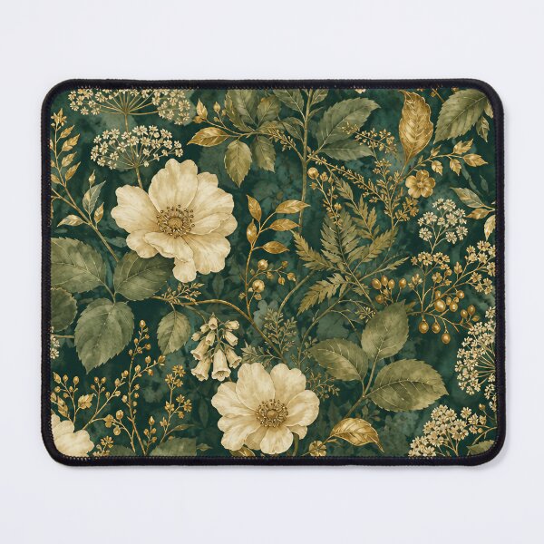 Item preview, Emerald Garden Luxury – Vintage Botanical Seamless Pattern designed and sold by Jandedan.