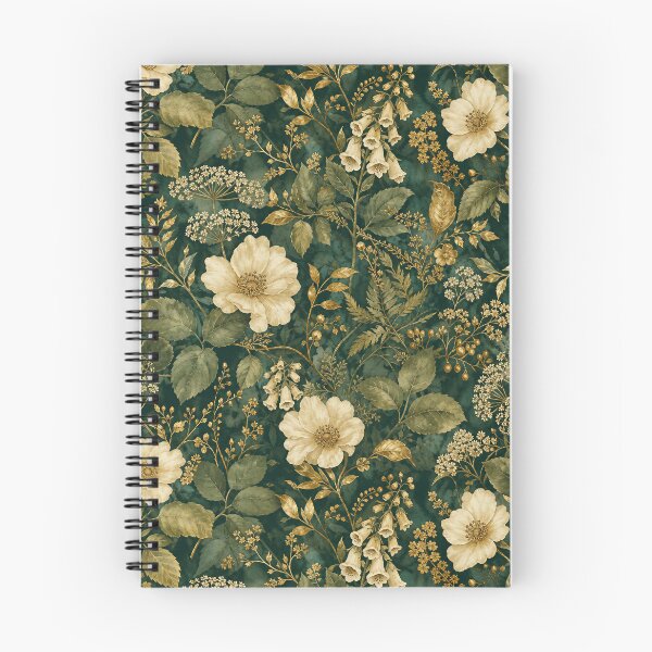 Item preview, Emerald Garden Luxury – Vintage Botanical Seamless Pattern designed and sold by Jandedan.