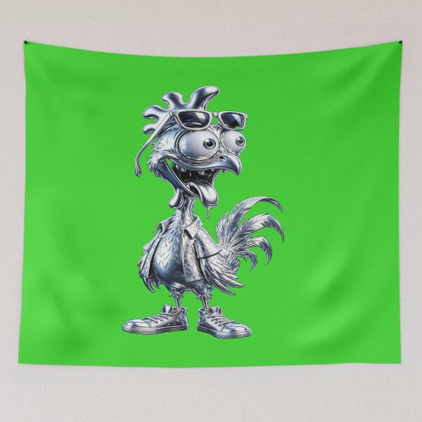 Item preview, The Coolest Rooster in the Barnyard - with Hawaiian Shirt & Sneakers designed and sold by RAYBIL.