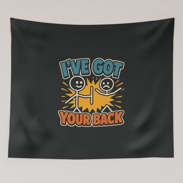 Item preview, I've Got Your Back Man Holding A Stick Friendship Funny designed and sold by alenaz.