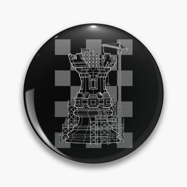 Item preview, Chess Player Rook Construction Build Defence Checkerboard designed and sold by GrandeDuc.