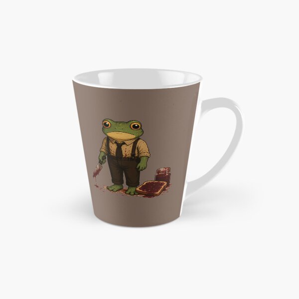 Item preview, Funny Jam Murder Sticker – Frog Strawberry Jam Horror Parody Illustration designed and sold by SimplePoDesign.