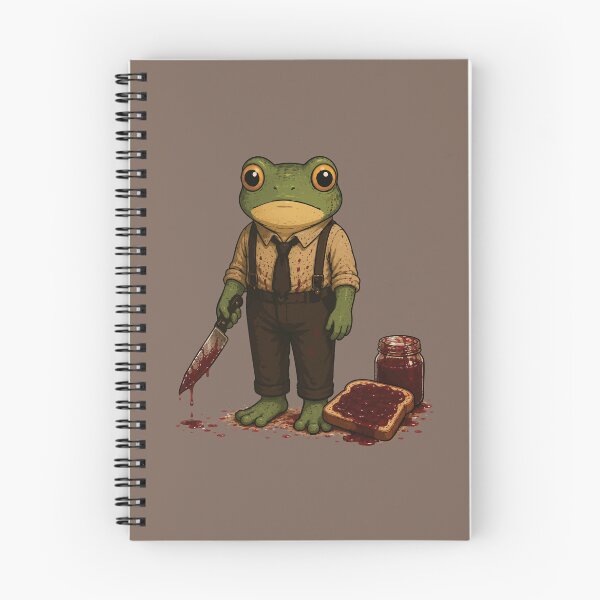 Item preview, Funny Jam Murder Sticker – Frog Strawberry Jam Horror Parody Illustration designed and sold by SimplePoDesign.