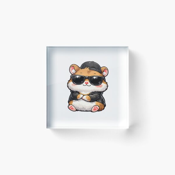 Item preview, Cool Hamster with Sunglasses and Hat designed and sold by odkocreative.