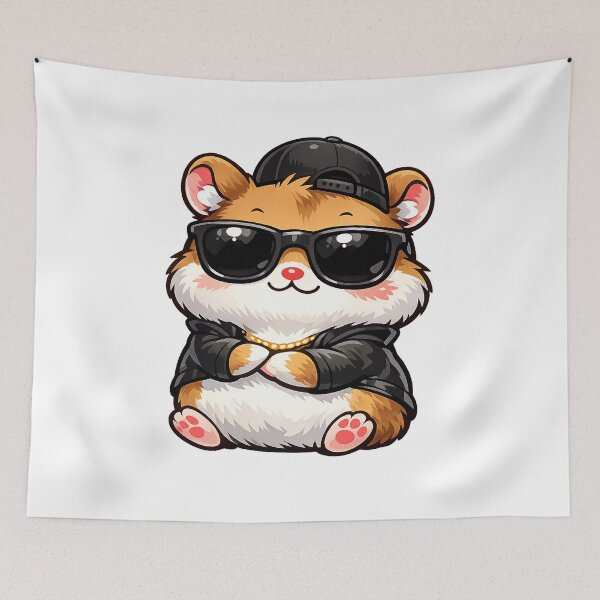 Artikelvorschau, Cooler Hamster mit Sonnenbrille und Hut entworfen und verkauft von odkocreative.